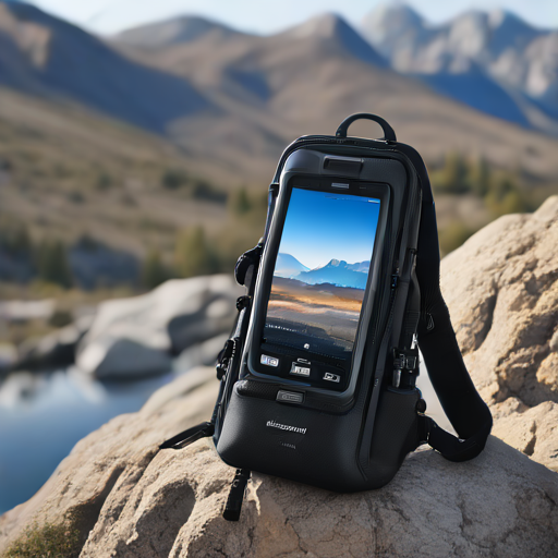 Afbeelding van Bevestig waterbestendige smartphonehouders aan je rugzak