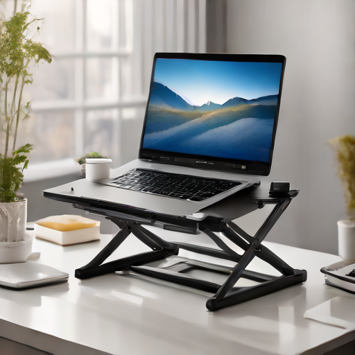 Afbeelding van Combineer opvouwbare laptopstandaards met accessoires