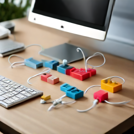 Afbeelding van Personaliseer USB-kabelopbergclips voor jouw kantoor