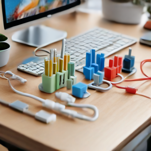 Afbeelding van USB-kabelopbergclips: de perfecte oplossing voor uw kantoor