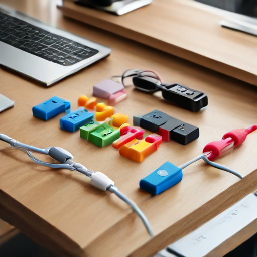 Afbeelding van De beste USB-kabelopbergclips voor een georganiseerde werkplek