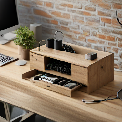 Afbeelding van Top kabel opbergdozen voor een georganiseerde werkplek