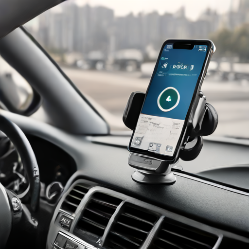 Afbeelding van Magnetische telefooncliphouder eenvoudig installeren op dashboard