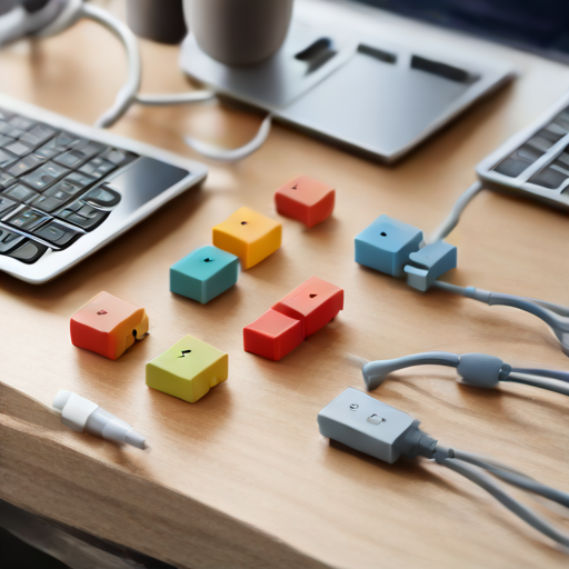 Afbeelding van Duurzaam leven met USB-kabelopbergclips