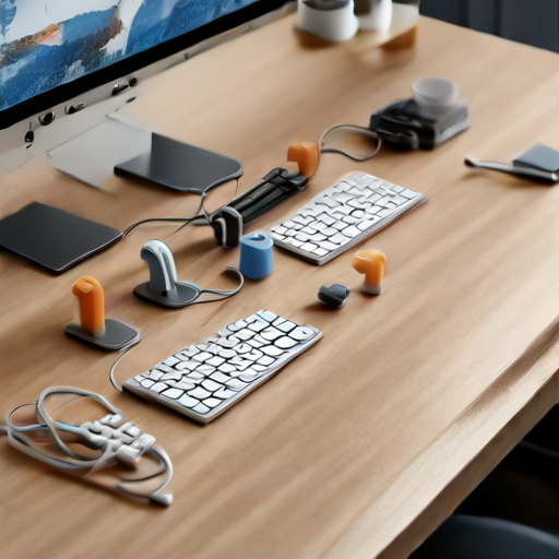 Afbeelding van Effectieve kabelmanagementclips voor een opgeruimde werkplek