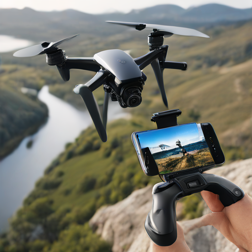 Afbeelding van Combineer waterbestendige smartphonehouders met drones