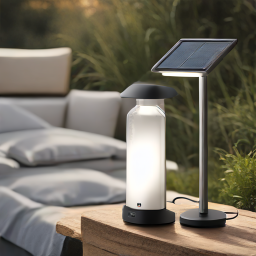 Afbeelding van Combinatie van waterbestendige USB-oplaadlampjes en zonnepanelen