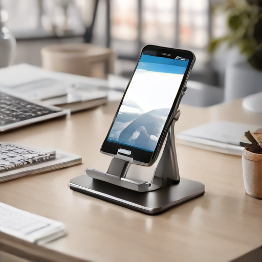 Afbeelding van Verhoog je productiviteit met een opvouwbare telefoonstandaard