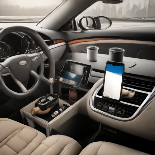 Afbeelding van Anti-slip telefoonmatten voor een opgeruimde auto