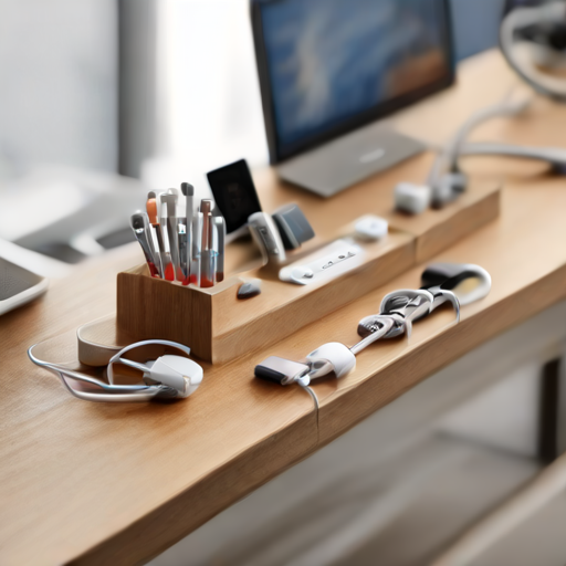 Afbeelding van USB-kabelopbergclips: de oplossing voor rommelige kabels